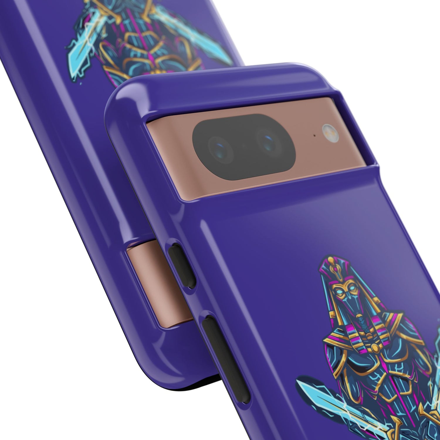 Phone Case — Neon Pharaoh Dual Swords "Silence the Weakness"