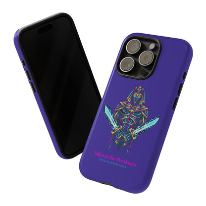 Phone Case — Neon Pharaoh Dual Swords "Silence the Weakness"