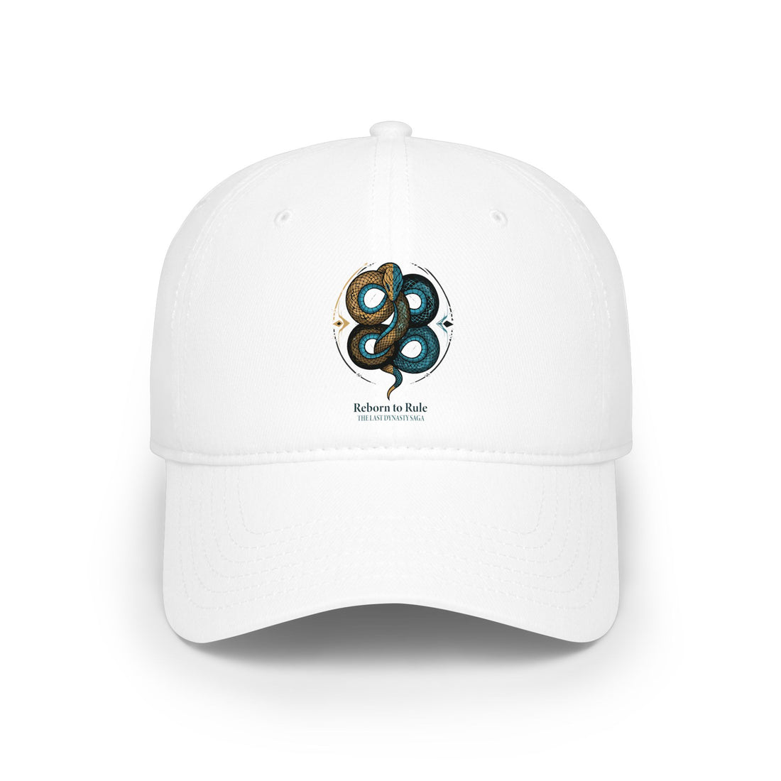 Low Profile Baseball Cap — Nautical Serpent Logo Hat (The Story in Knots)