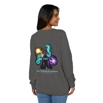 Fantasy Sword Crewneck — "The Throne Awaits" Raglan Sweatshirt