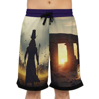 Egyptian Ankh Basketball Shorts — &