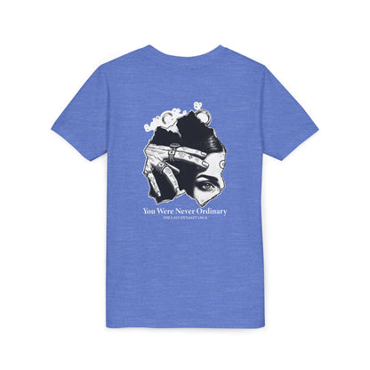 Youth Graphic Tee — THE SAGA Compass &amp; Abstract Hero&