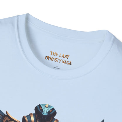 Egyptian Pharaoh Chest &amp; Serpent Back T-Shirt — "This Is Your Awakening / Endless Power"