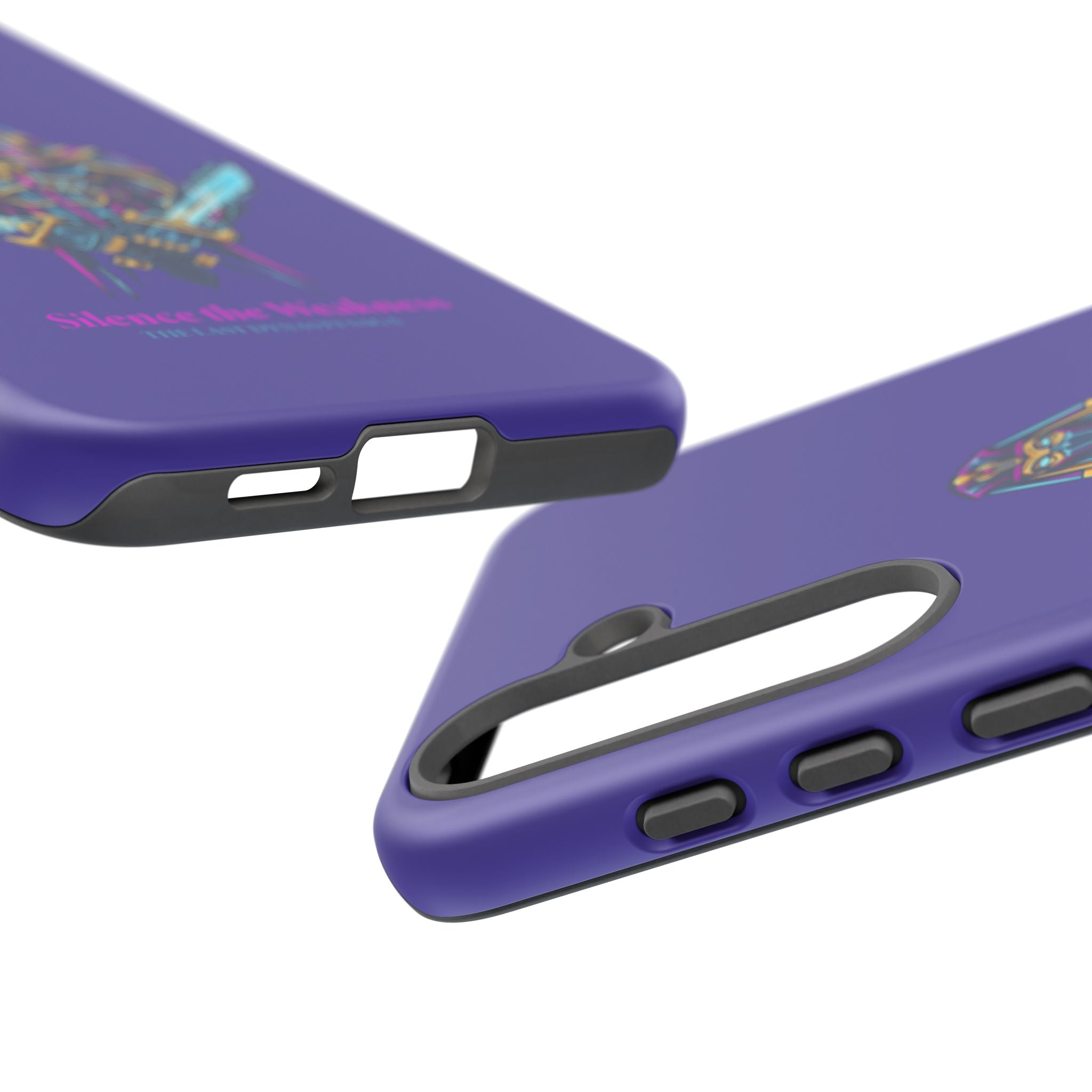 Phone Case — Neon Pharaoh Dual Swords "Silence the Weakness"