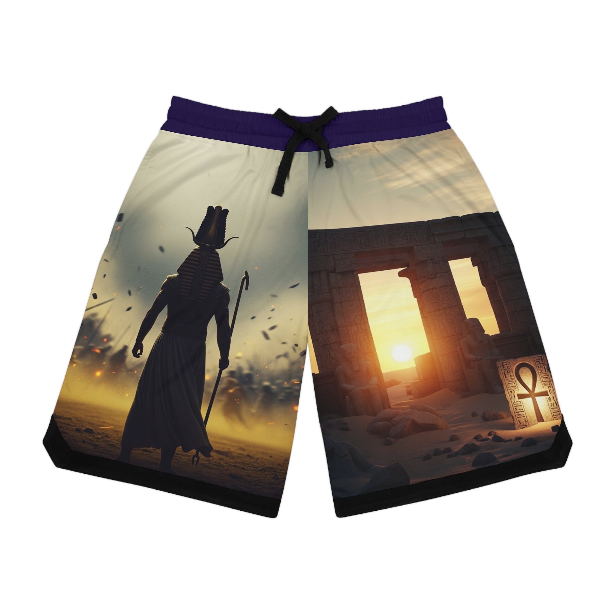 Egyptian Ankh Basketball Shorts — &