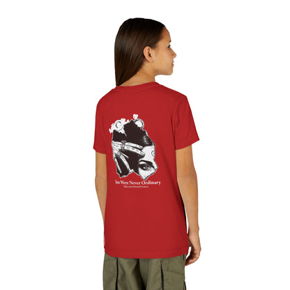 Youth Graphic Tee — THE SAGA Compass &amp; Abstract Hero&