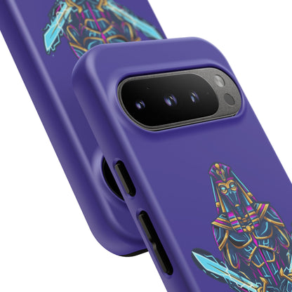 Phone Case — Neon Pharaoh Dual Swords "Silence the Weakness"