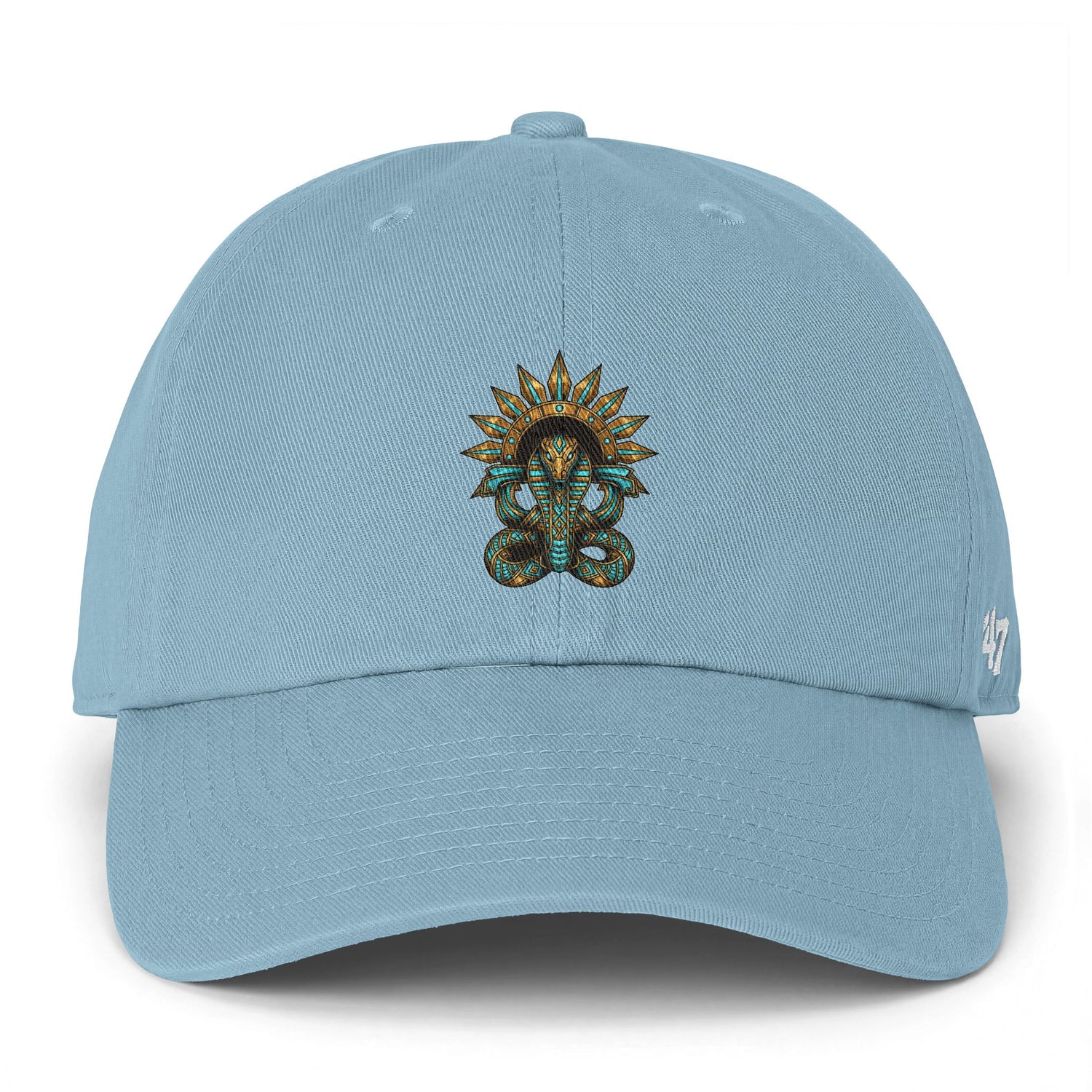 Embroidered Serpent Sun-disc Cap — Clean Up Cap
