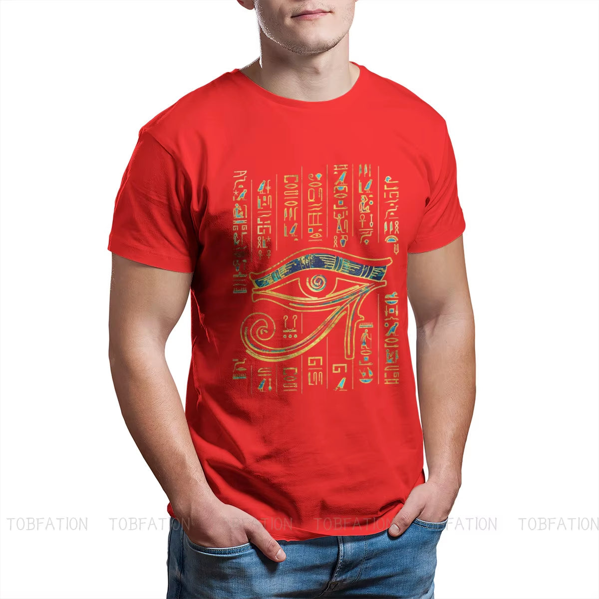 The Watcher’s Mark Eye of Horus Hieroglyphic T-Shirt