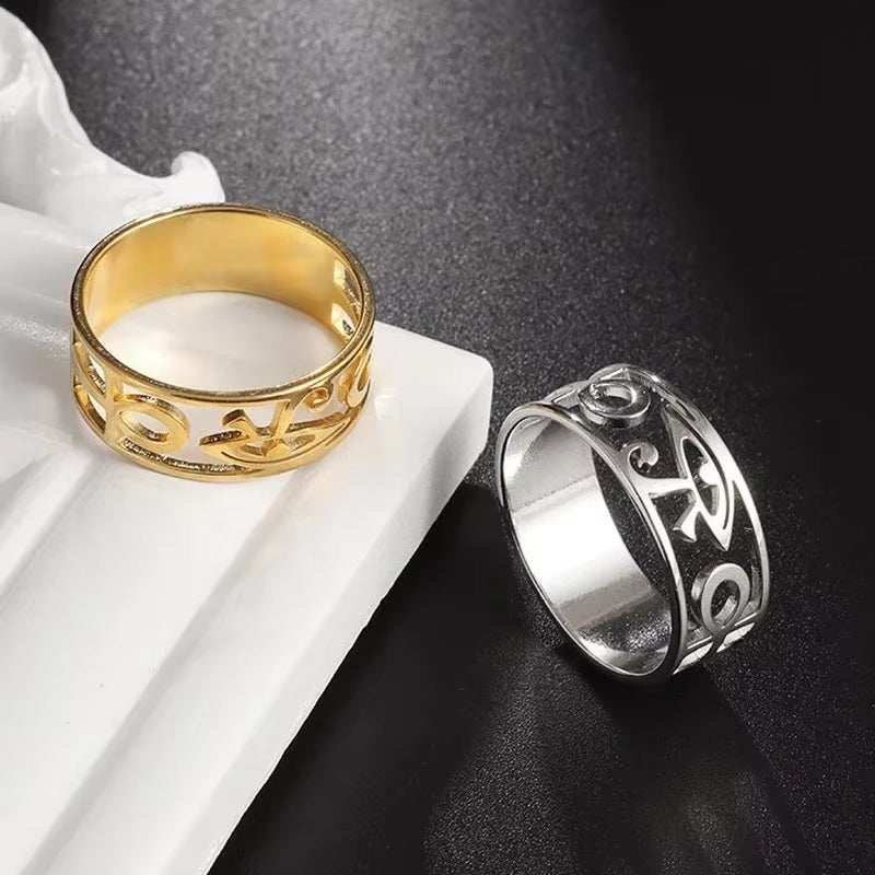 The Udjat Signet Eye of Horus Protection Ring