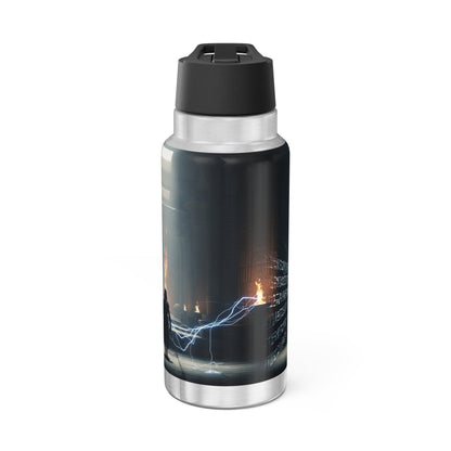 32oz Insulated Gator Tumbler — Lightning Mage Nightscape Design