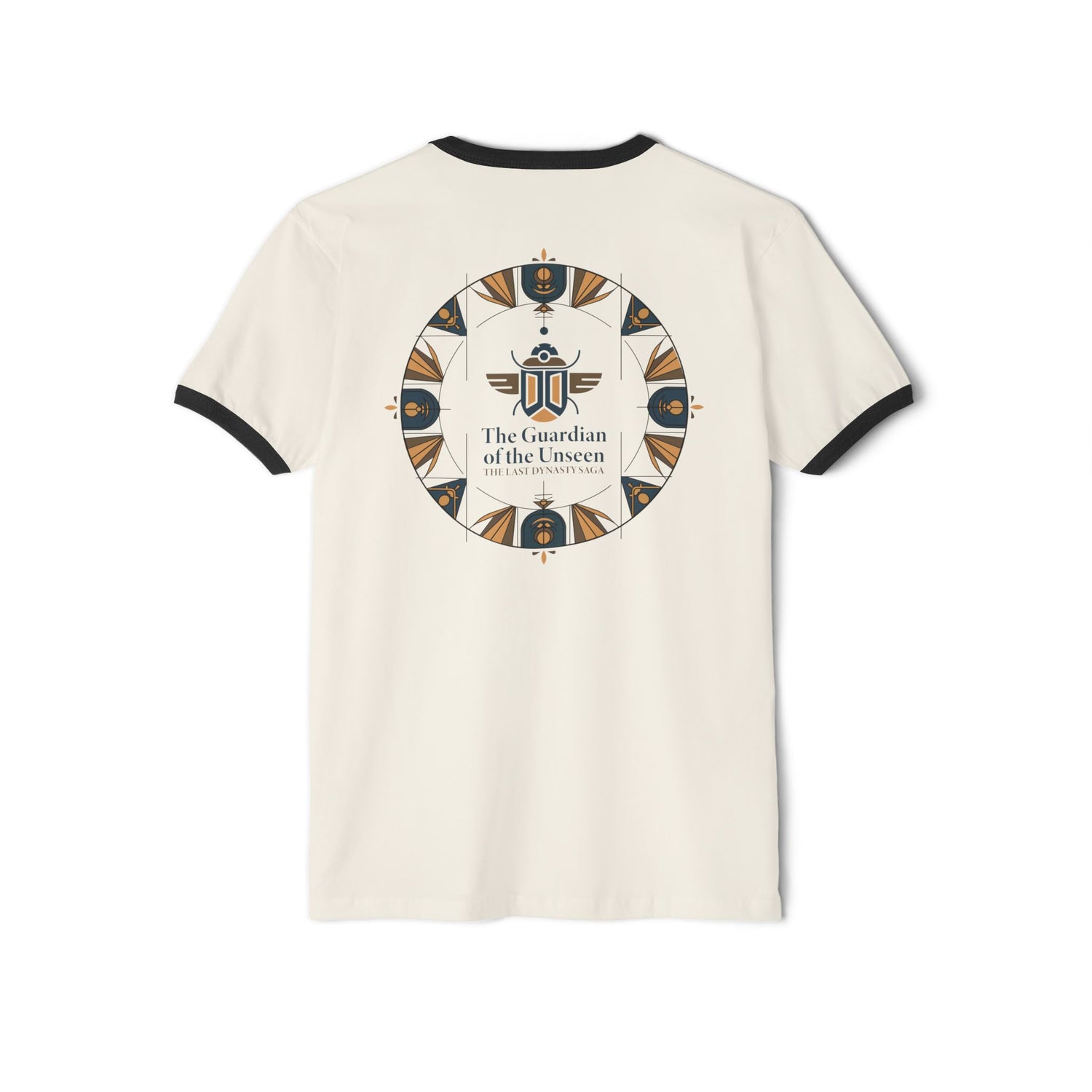 Ringer T-Shirt — "The Throne Awaits" Fantasy Sword Crest Tee