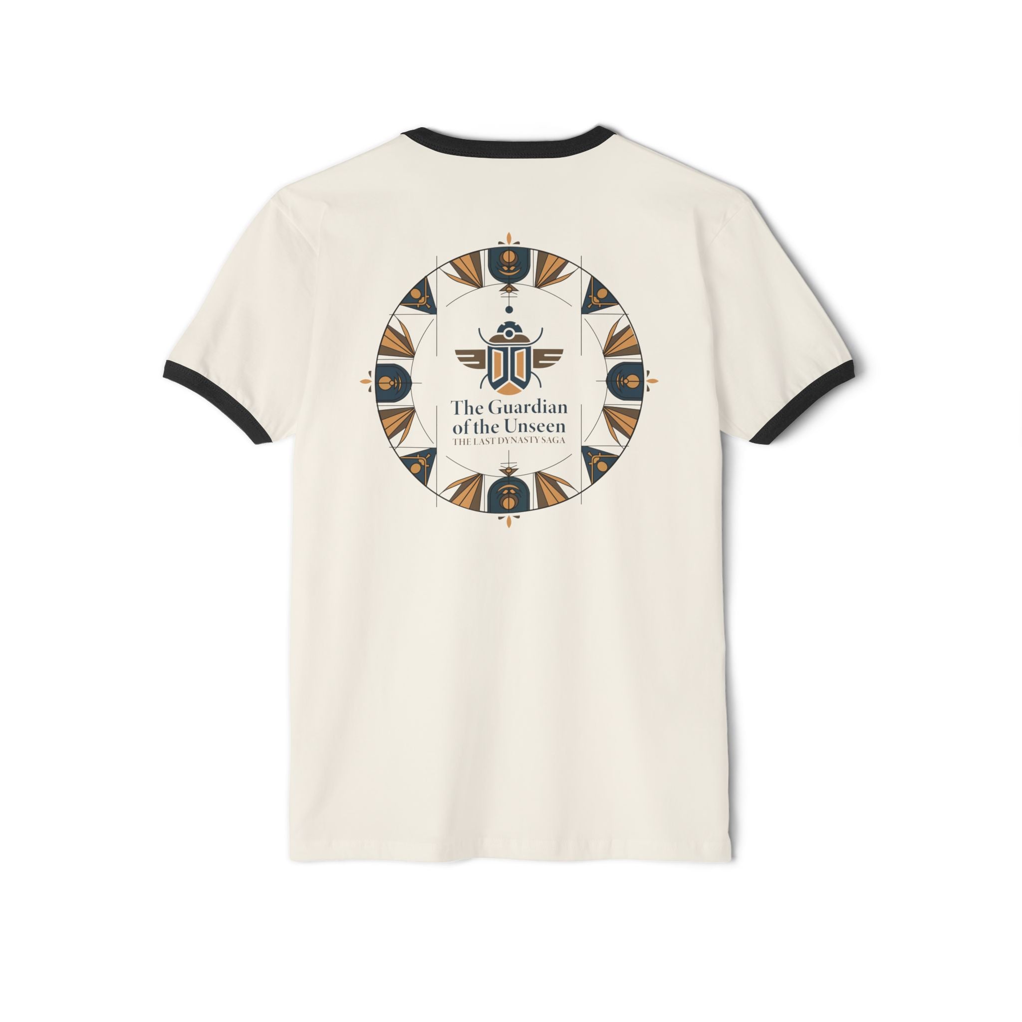 Ringer T-Shirt — "The Throne Awaits" Fantasy Sword Crest Tee