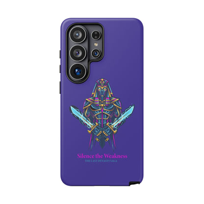 Phone Case — Neon Pharaoh Dual Swords "Silence the Weakness"