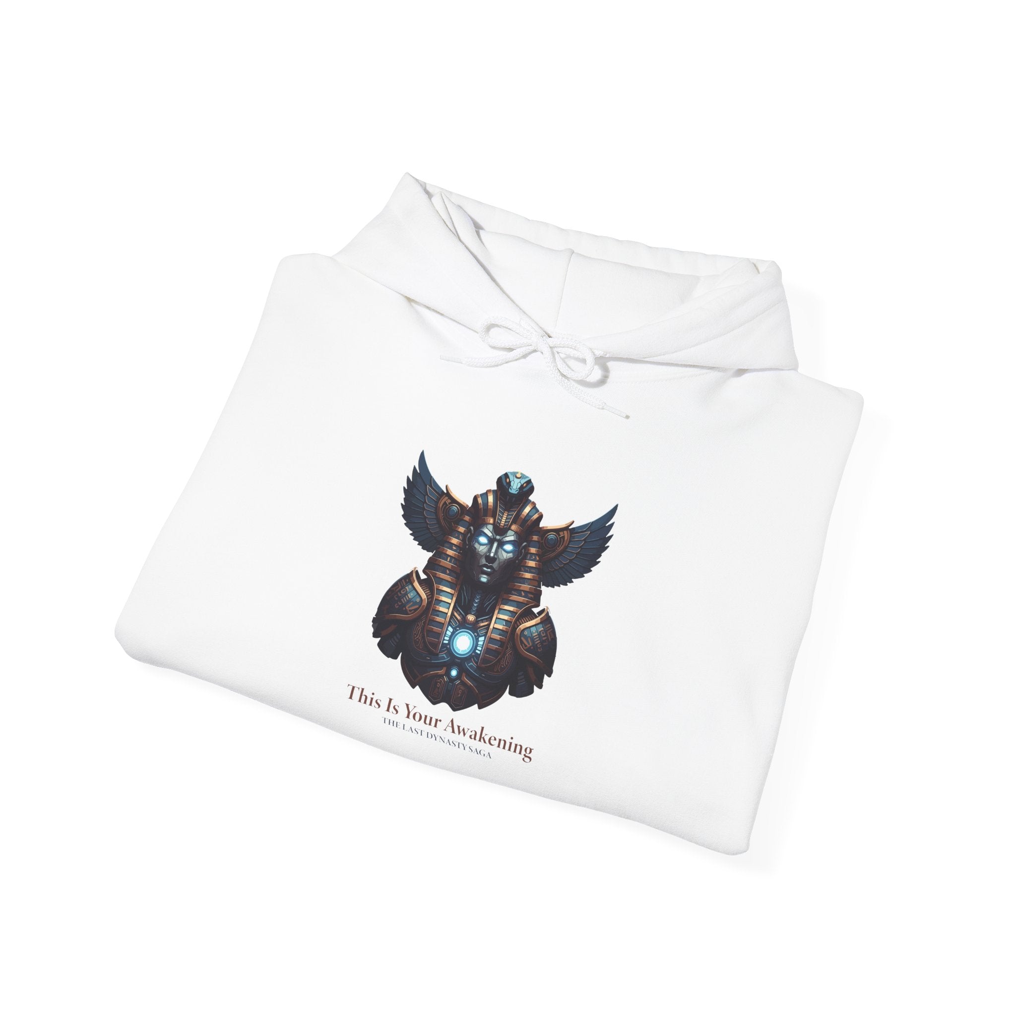 Rune Key Crest Hoodie — Fantasy Key &amp; Winged Emblem Graphic Hoodie