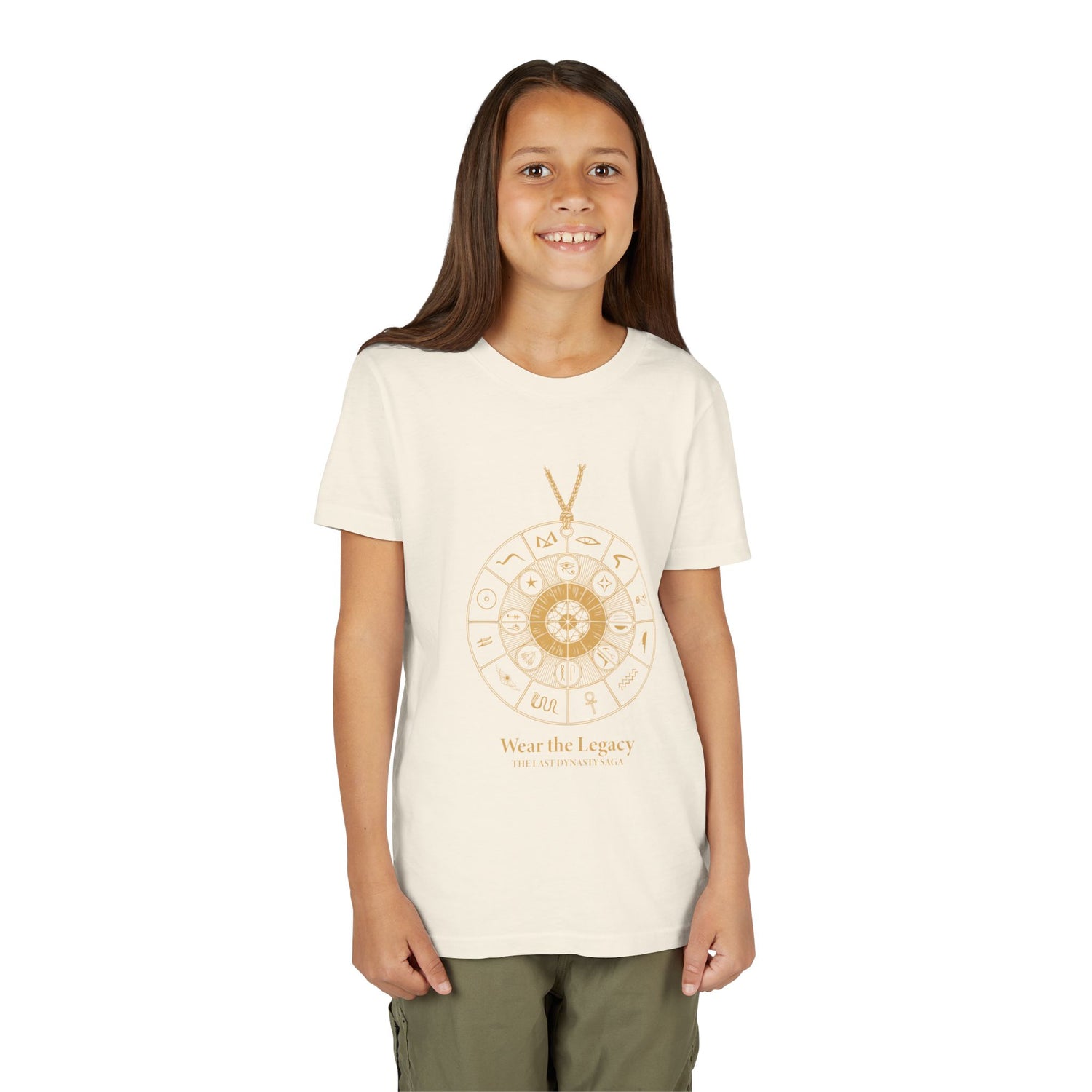 Youth Graphic Tee — THE SAGA Compass &amp; Abstract Hero&