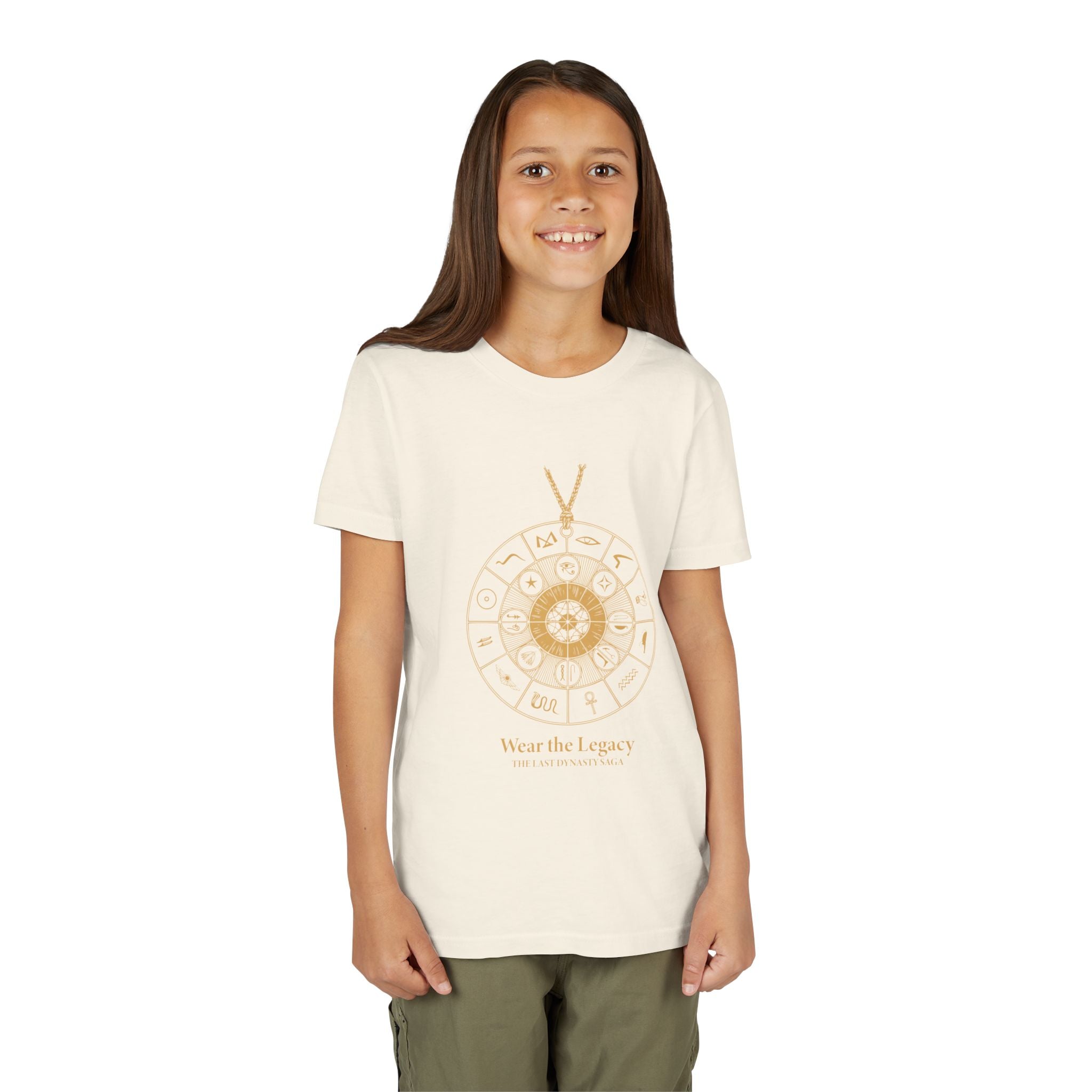 Youth Graphic Tee — THE SAGA Compass &amp; Abstract Hero&
