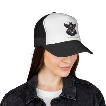 Vintage Steam-Punk Scarab Trucker Cap – "This Is More Awakening"
