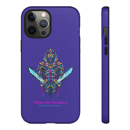 Phone Case — Neon Pharaoh Dual Swords "Silence the Weakness"
