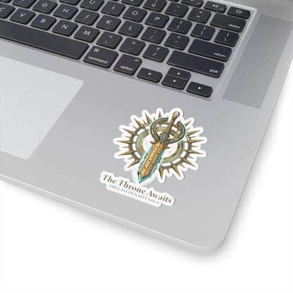 Last Dynasty Saga Sticker — Minimalist Retro Game Logo Kiss-Cut Sticker