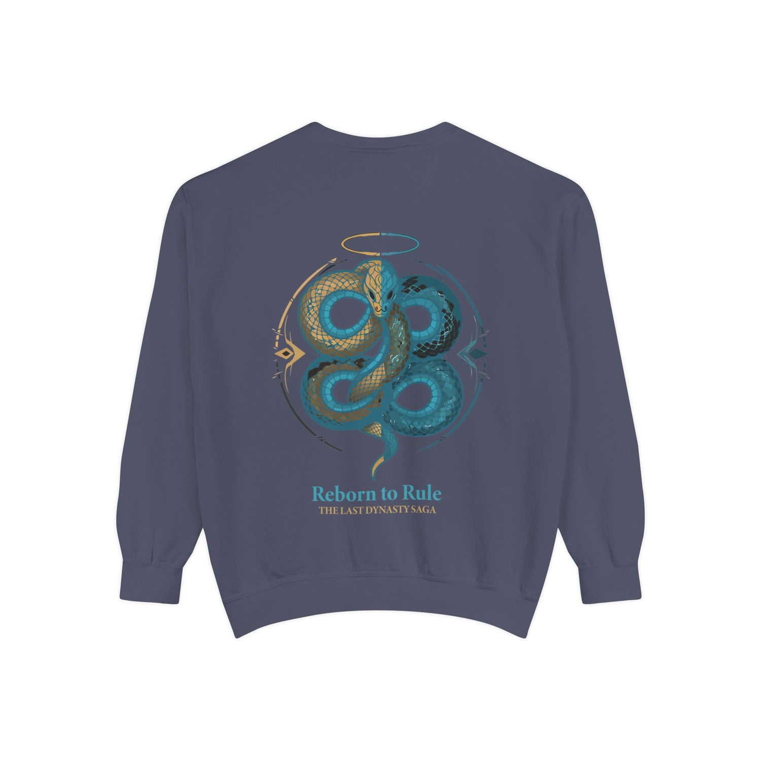 Snake Emblem Sweatshirt — "Reborn to Rule" Graphic Crewneck
