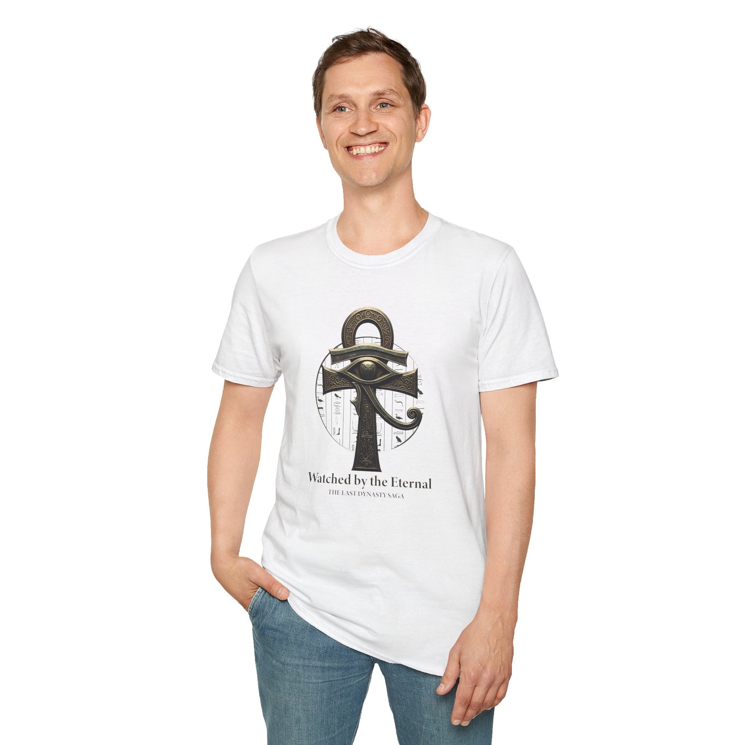Eye of Ra T-Shirt — "Watched by the Eternal" Egyptian Guardian Graphic Tee