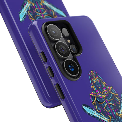 Phone Case — Neon Pharaoh Dual Swords "Silence the Weakness"