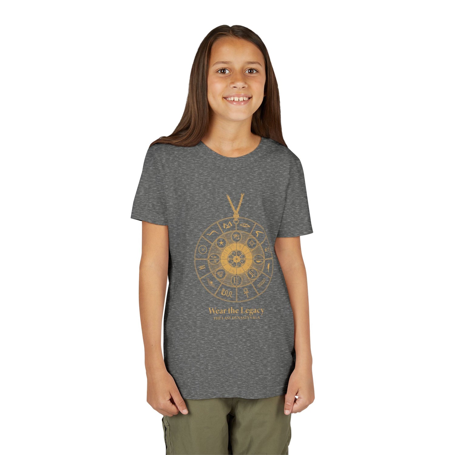 Youth Graphic Tee — THE SAGA Compass &amp; Abstract Hero&
