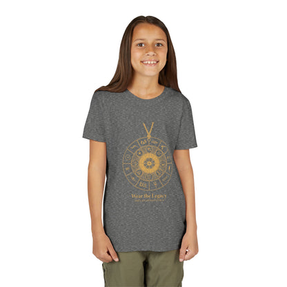 Youth Graphic Tee — THE SAGA Compass &amp; Abstract Hero&