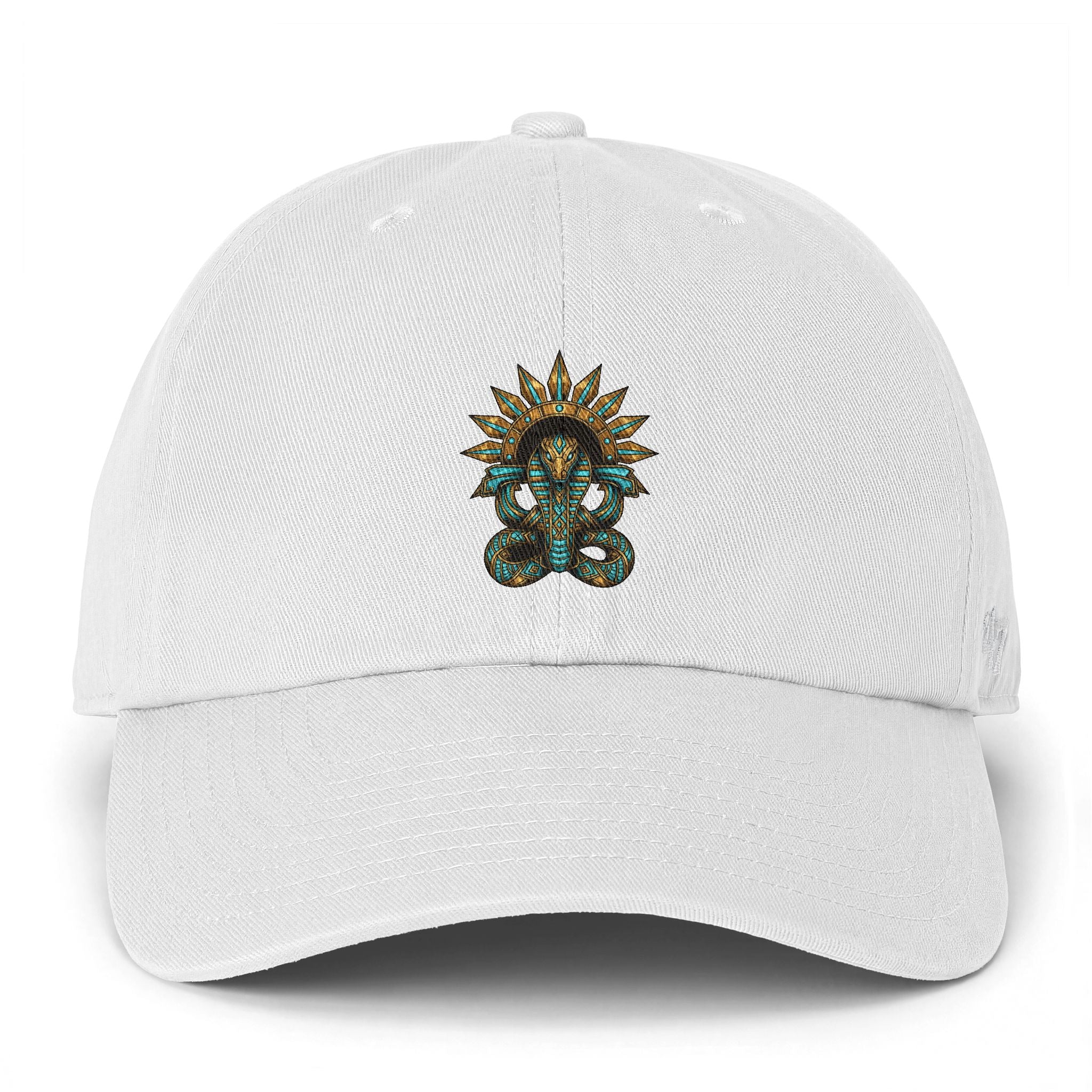 Embroidered Serpent Sun-disc Cap — Clean Up Cap
