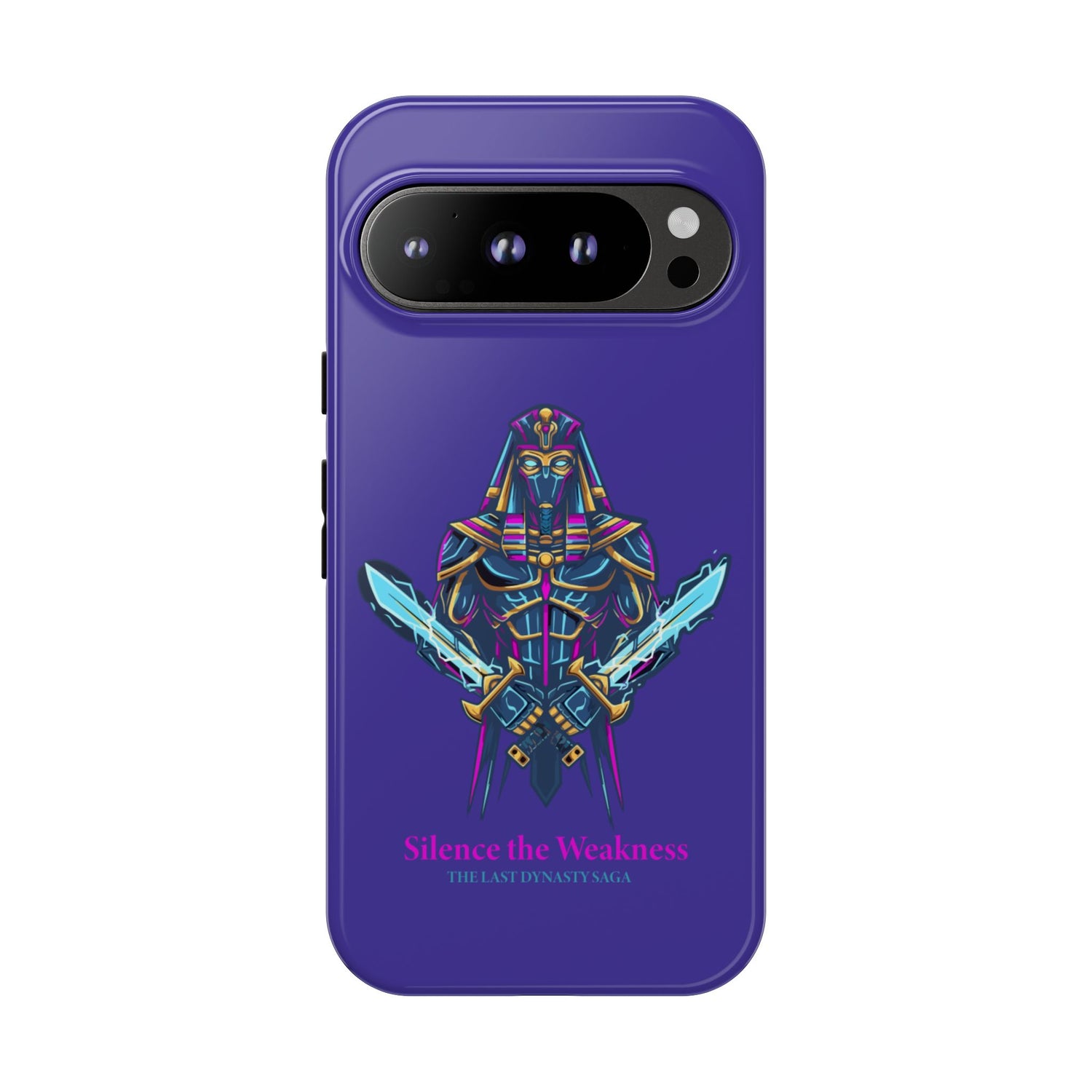 Phone Case — Neon Pharaoh Dual Swords "Silence the Weakness"