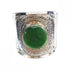 Ornate Stone Cuff Bracelet Vintage Bohemian Statement Piece