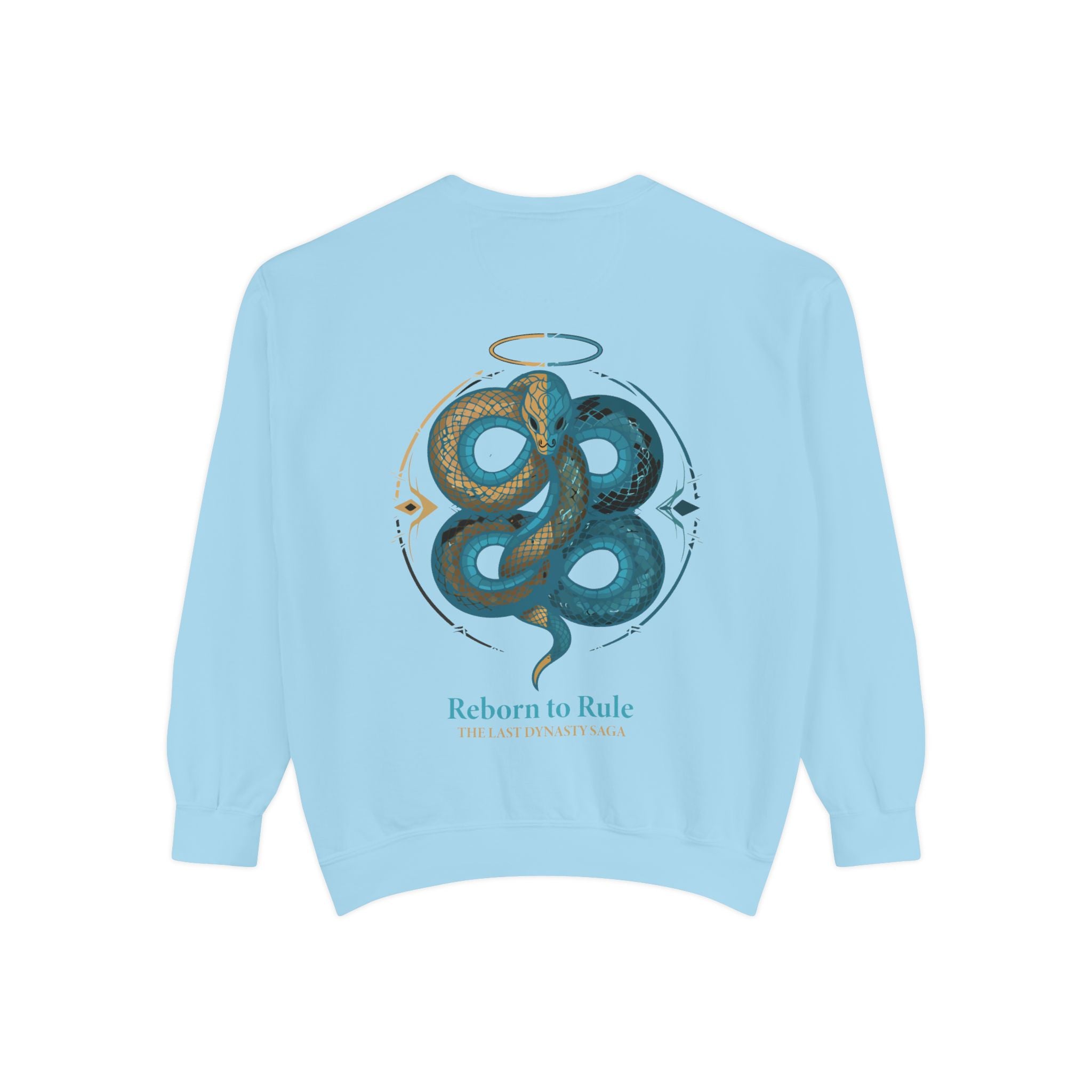 Snake Emblem Sweatshirt — "Reborn to Rule" Graphic Crewneck