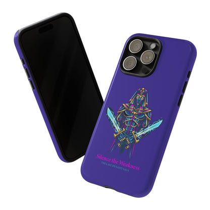 Phone Case — Neon Pharaoh Dual Swords "Silence the Weakness"