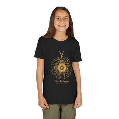 Youth Graphic Tee — THE SAGA Compass &amp; Abstract Hero&
