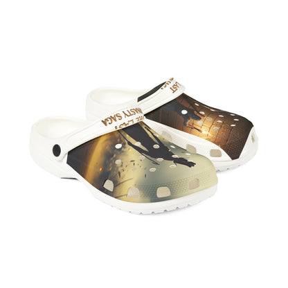 Printed EVA Foam Clogs — Warm Fireplace Photo All-Over Print