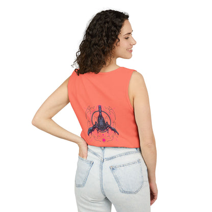 Scorpion Graphic Tank Top — Dark Cosmic Scorpion Art