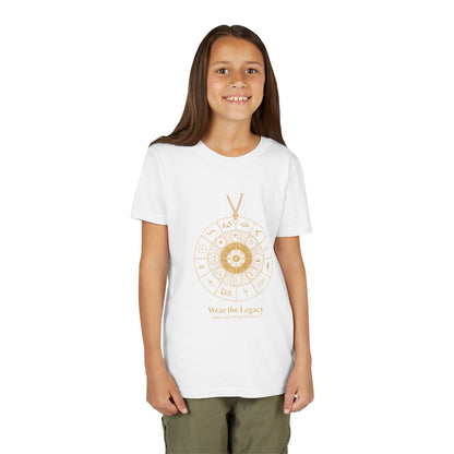 Youth Graphic Tee — THE SAGA Compass &amp; Abstract Hero&