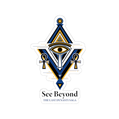 Last Dynasty Saga Sticker — Minimalist Retro Game Logo Kiss-Cut Sticker