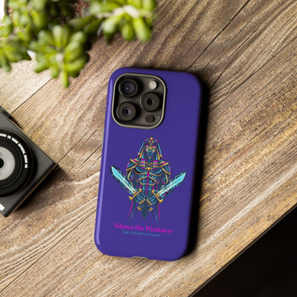 Phone Case — Neon Pharaoh Dual Swords "Silence the Weakness"