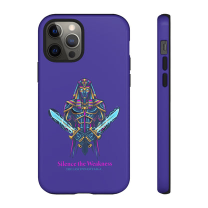 Phone Case — Neon Pharaoh Dual Swords "Silence the Weakness"