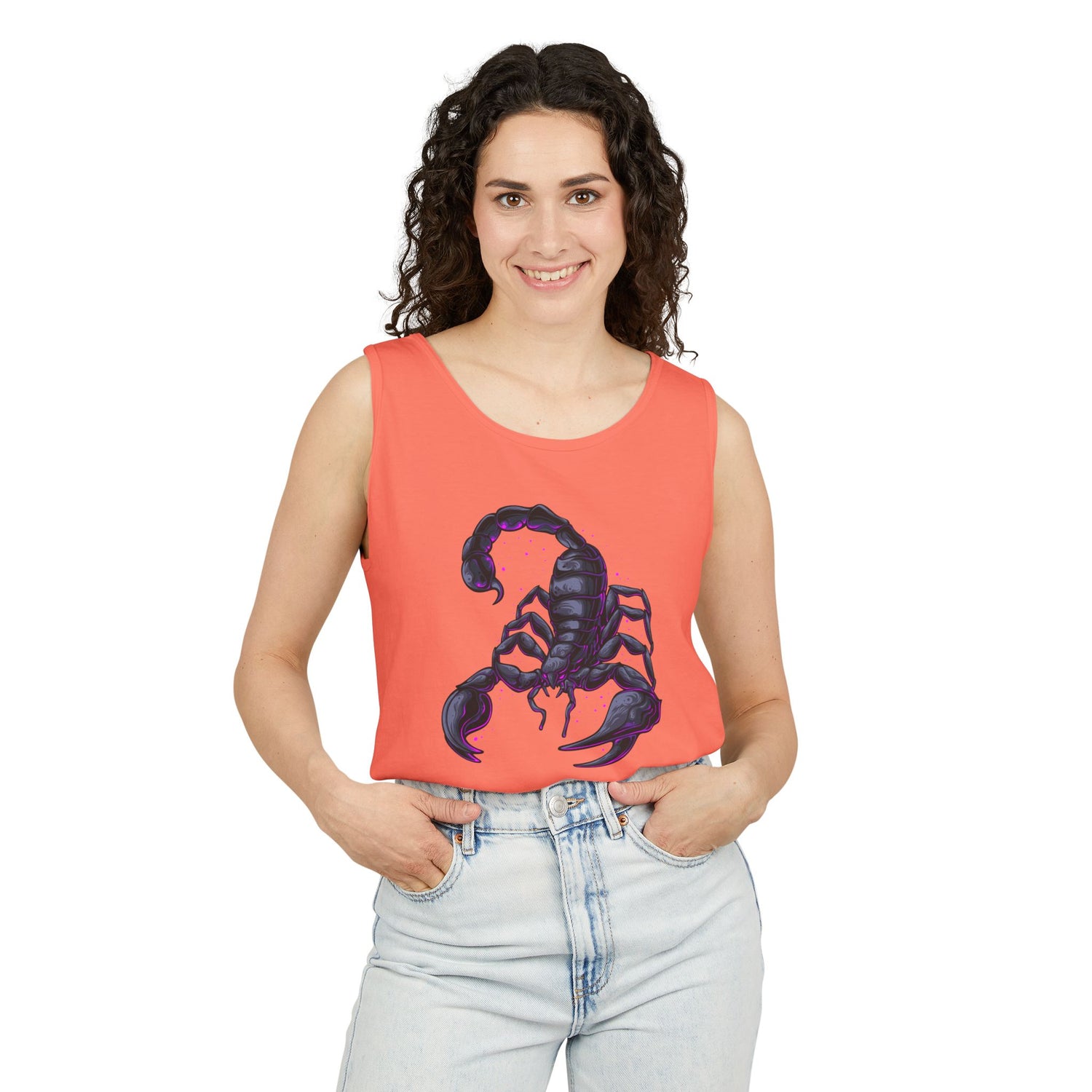 Scorpion Graphic Tank Top — Dark Cosmic Scorpion Art
