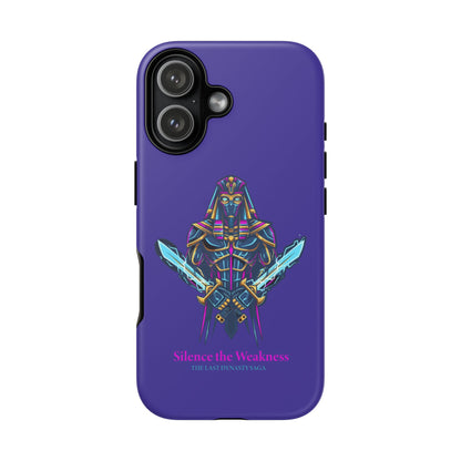 Phone Case — Neon Pharaoh Dual Swords "Silence the Weakness"