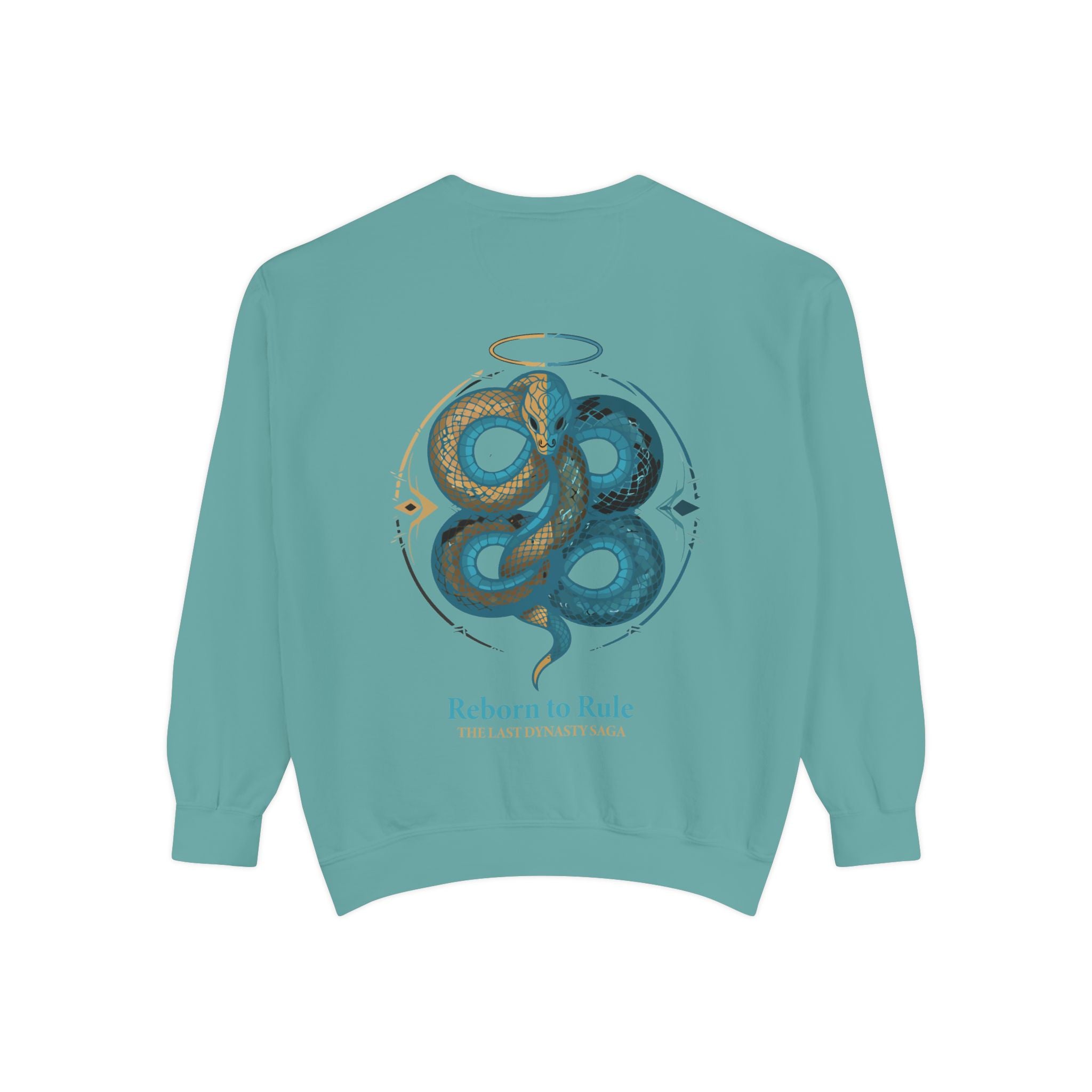 Snake Emblem Sweatshirt — "Reborn to Rule" Graphic Crewneck