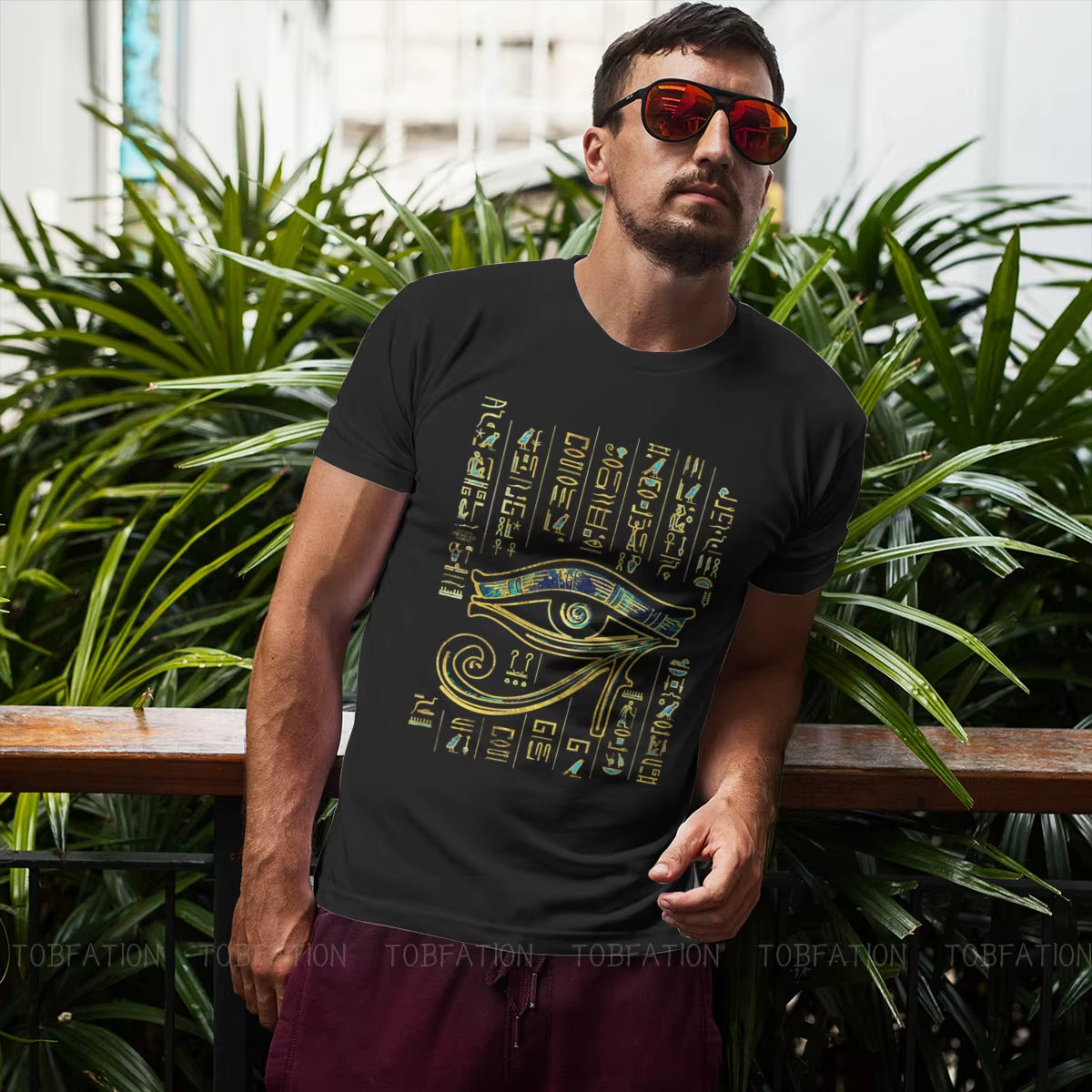 The Watcher’s Mark Eye of Horus Hieroglyphic T-Shirt