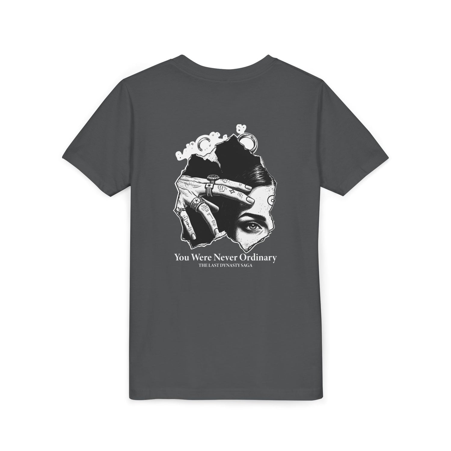 Youth Graphic Tee — THE SAGA Compass &amp; Abstract Hero&