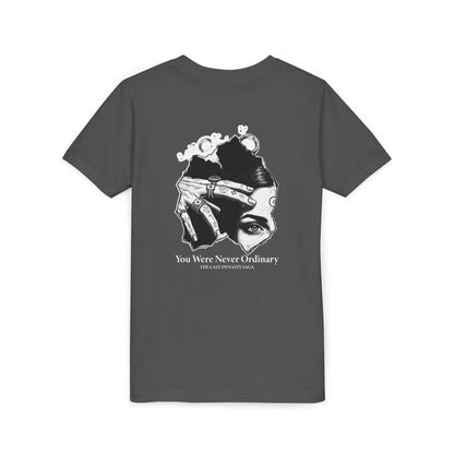 Youth Graphic Tee — THE SAGA Compass &amp; Abstract Hero&