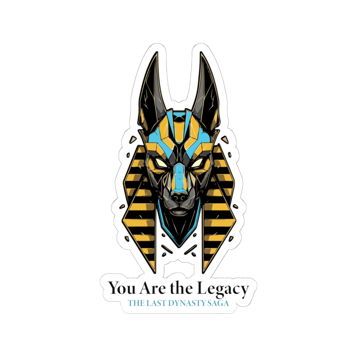 Last Dynasty Saga Sticker — Minimalist Retro Game Logo Kiss-Cut Sticker