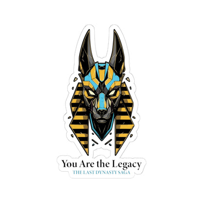 Last Dynasty Saga Sticker — Minimalist Retro Game Logo Kiss-Cut Sticker
