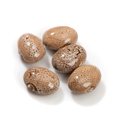 Imperial Kiln Ceramic Beads 5-Piece Porcelain Set – Vintage Restoration Style (